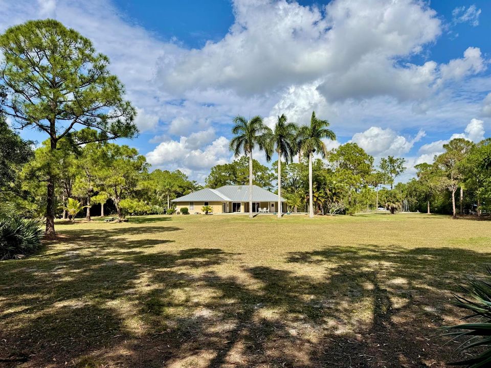 back of property line to house