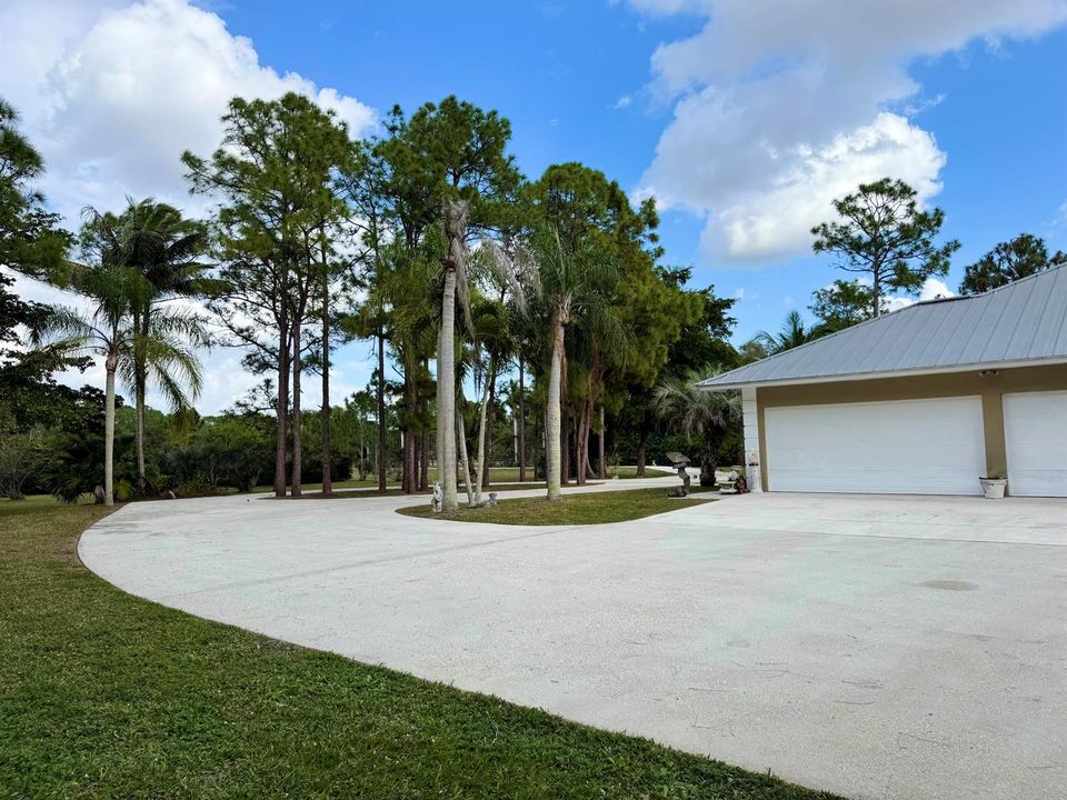 garage and driveway