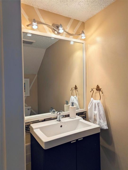 Living room half bathroom