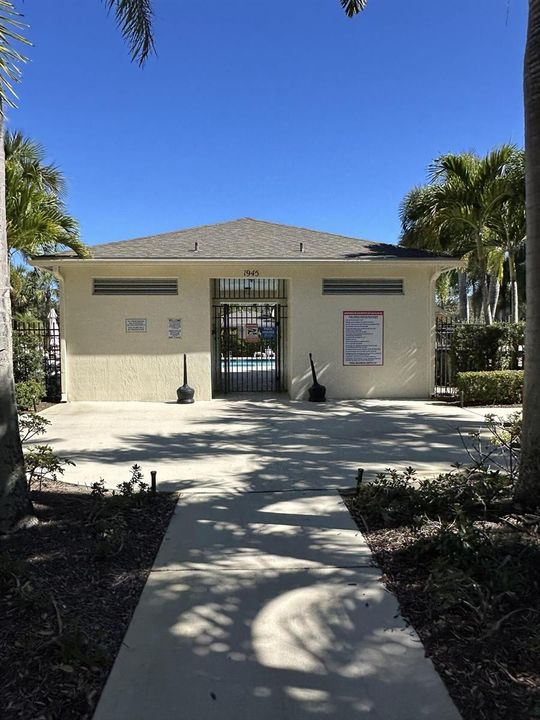 Entrace to Pool Cabana