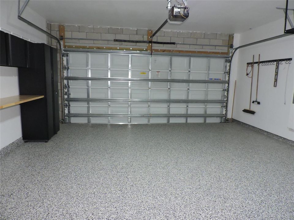 2 CAR GARAGE WITH EPOXY FLOOR