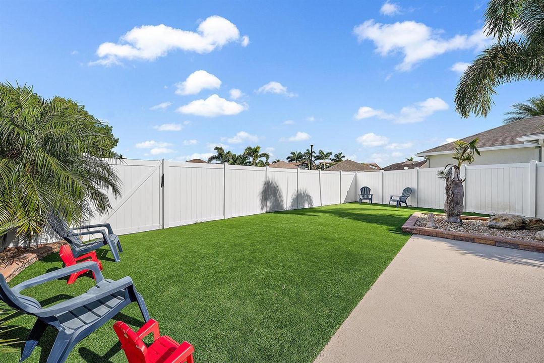 Turfed Backyard