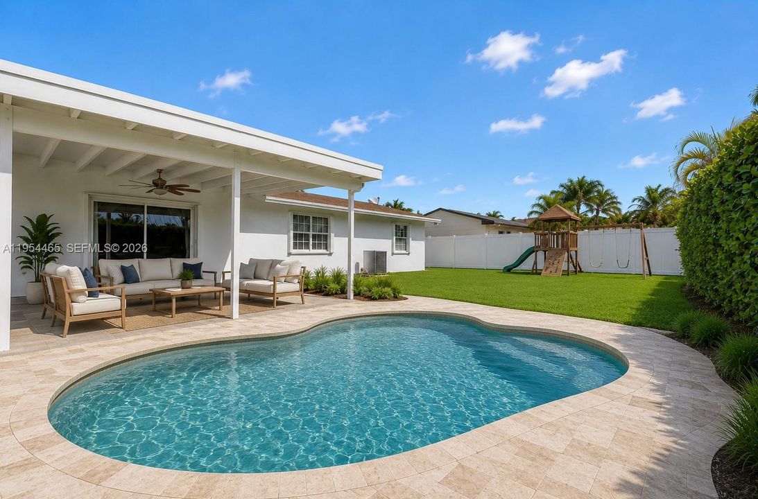 Image digitally enhanced with virtual staging