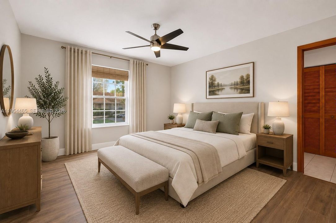 Image digitally enhanced with virtual staging