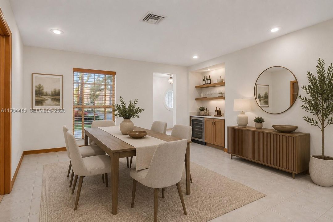 Image digitally enhanced with virtual staging