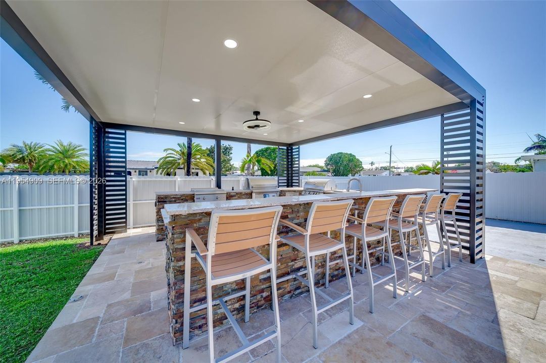 Modern pergola