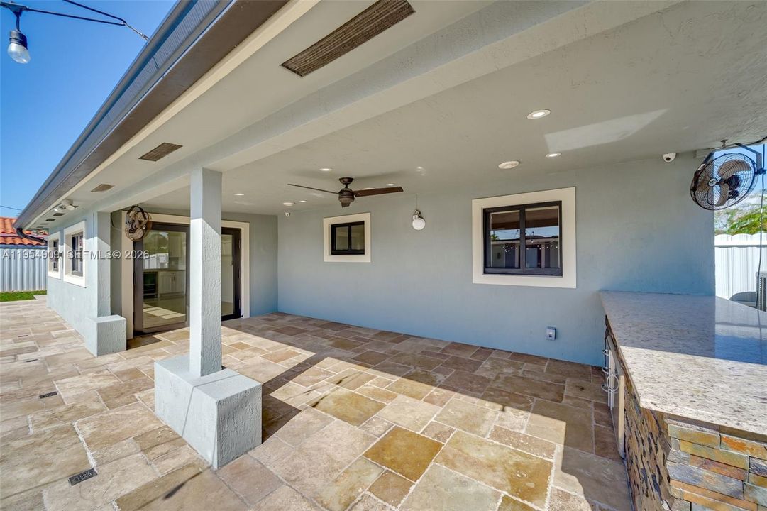 Covered terrace