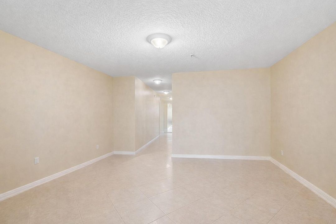 Empty corridor with soft lighting