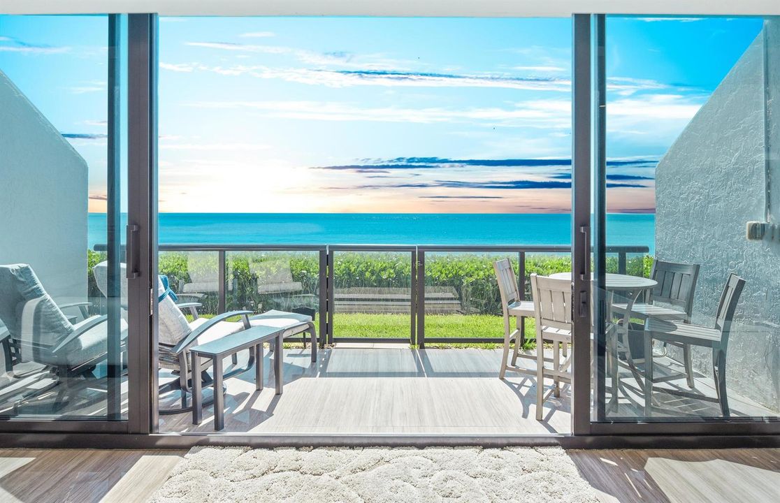 ocean view from living room