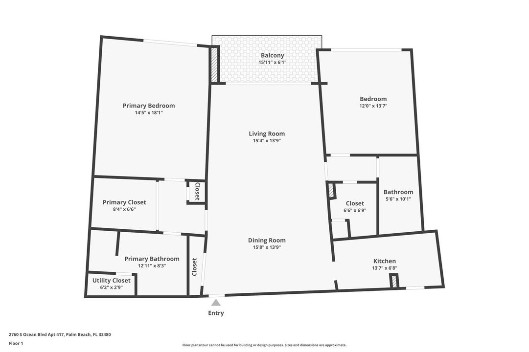 FLOOR PLAN UNIT 417 REGENCY