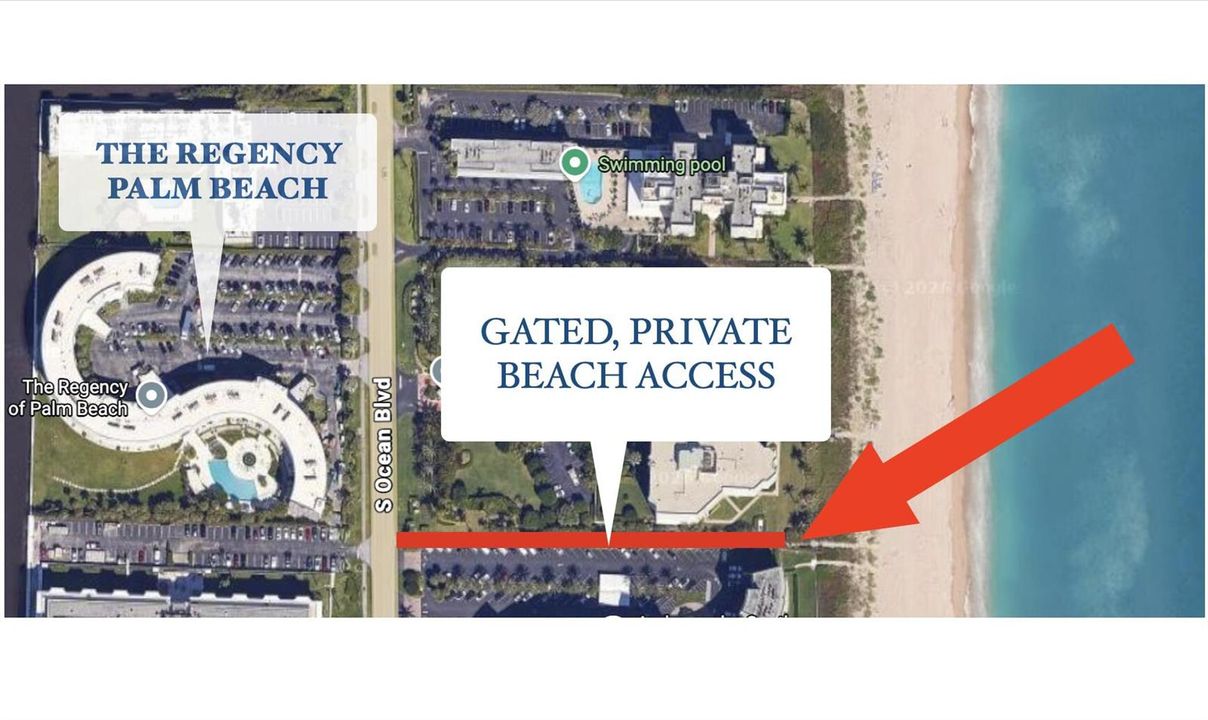 PRIVATE BEACH ACCESS