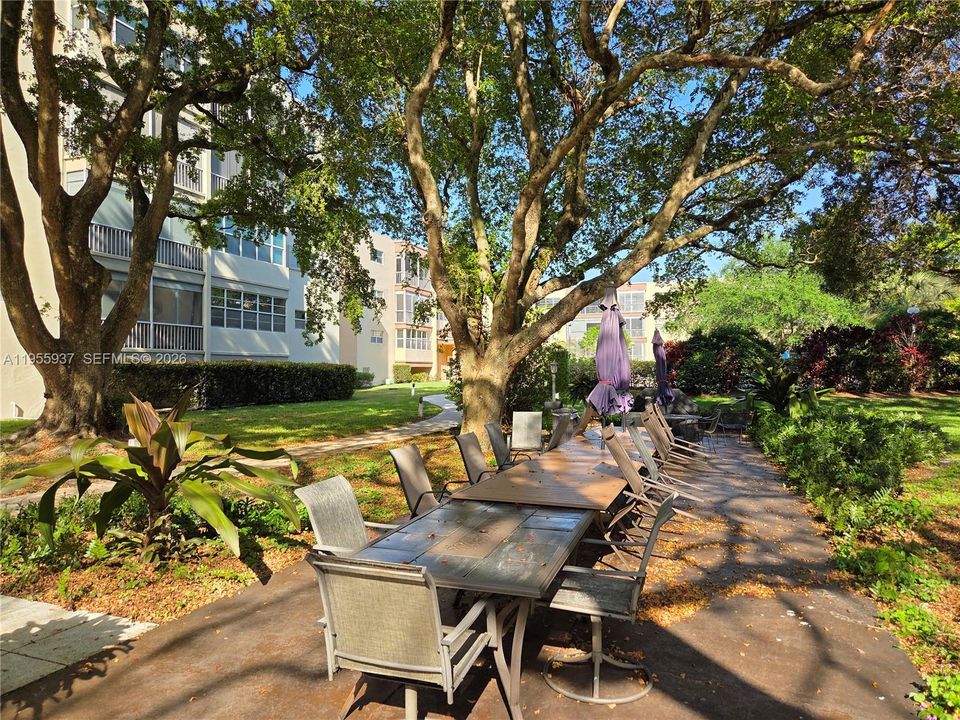 community area with barbecue