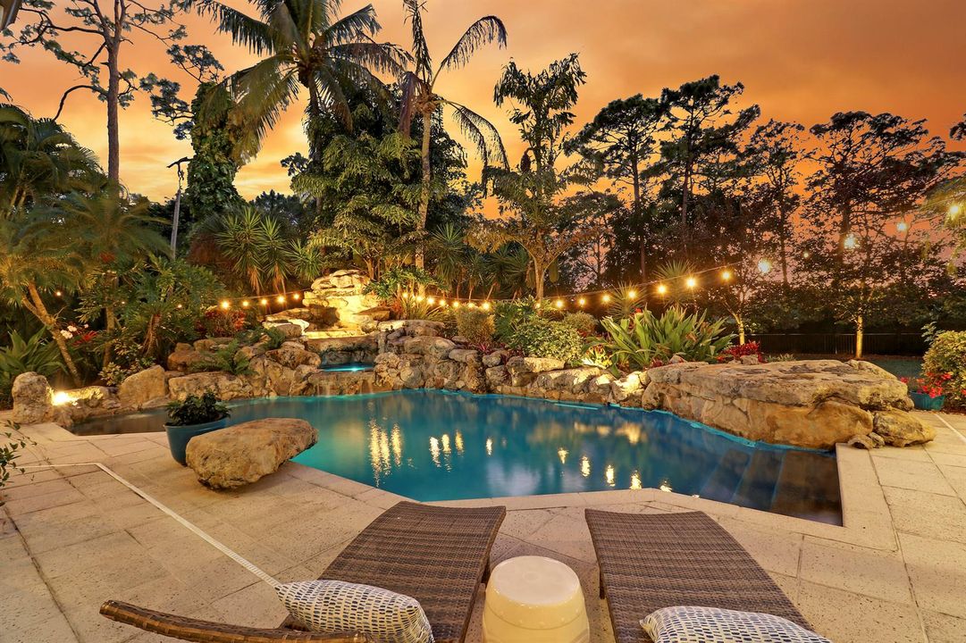 Sunset - Pool From Living Room