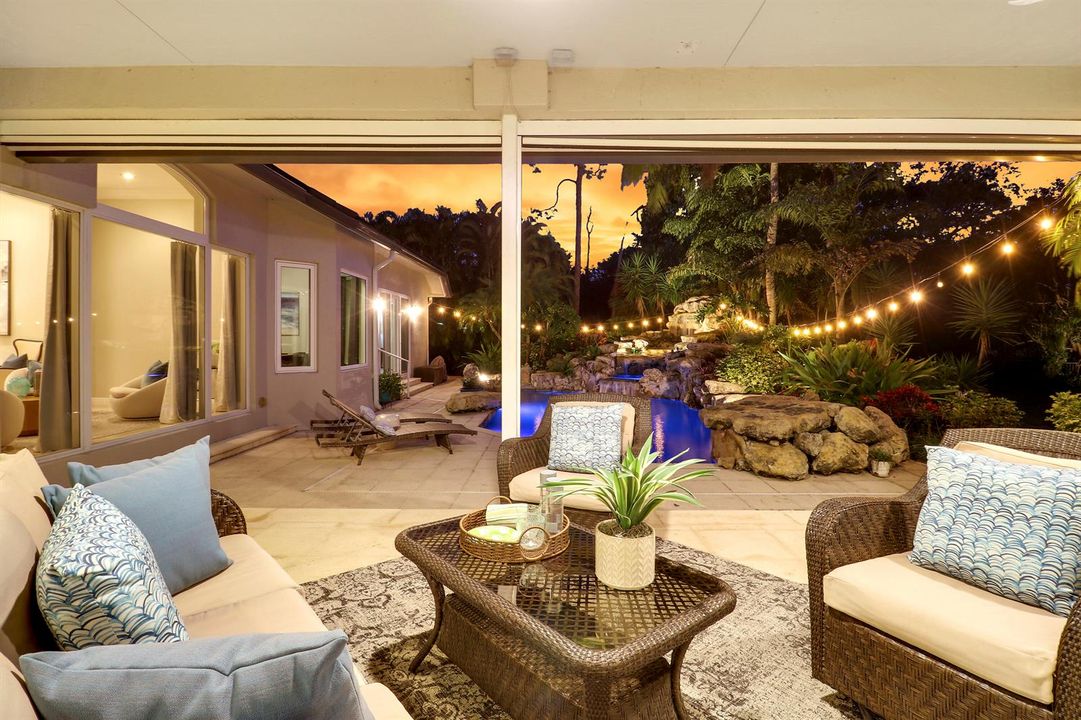 Pool From Patio Area