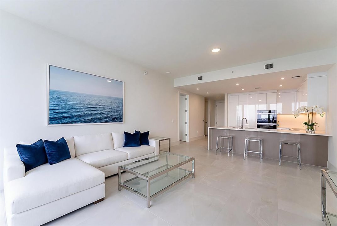 Virtually Staged Living Room