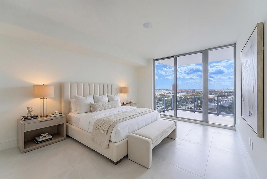 Primary Bedroom Virtually Staged Daytime