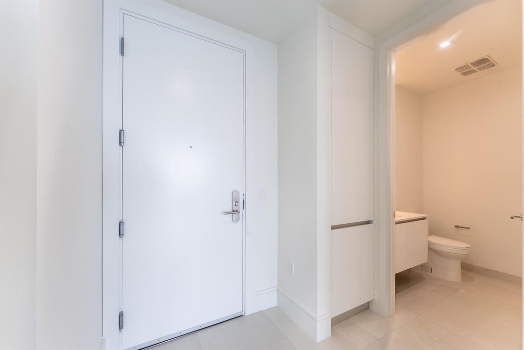 Front Door & 1/2 bath