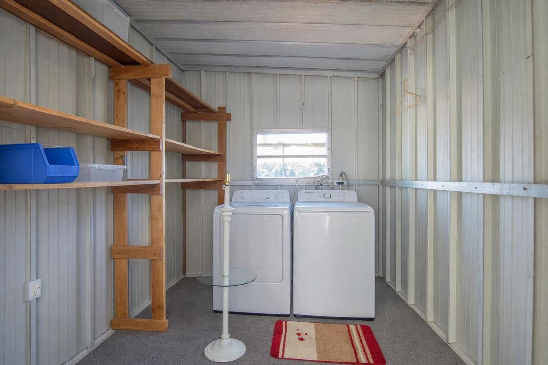 Storage Shed-Washer & Dryer
