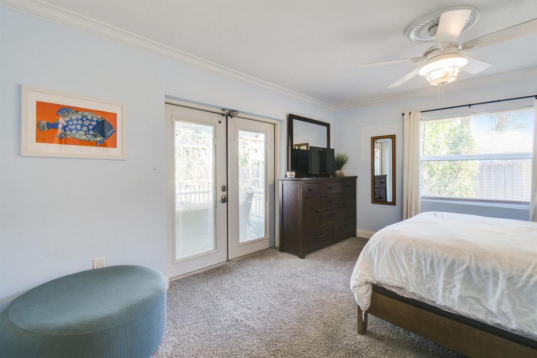 Master with door to back porch