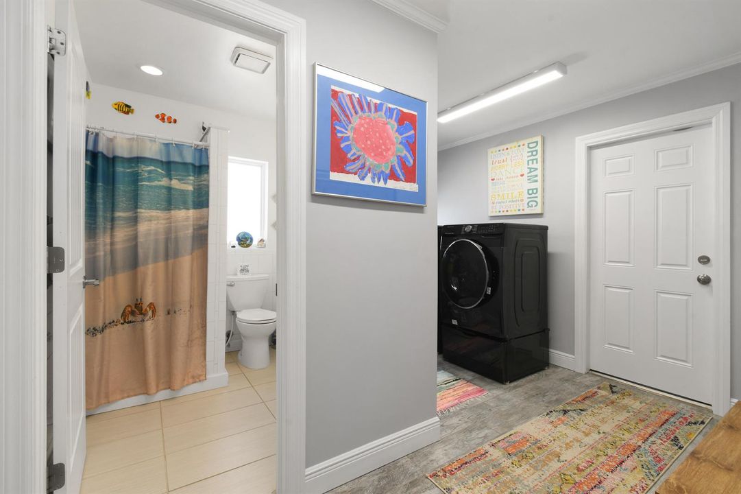 Bath to Laundry