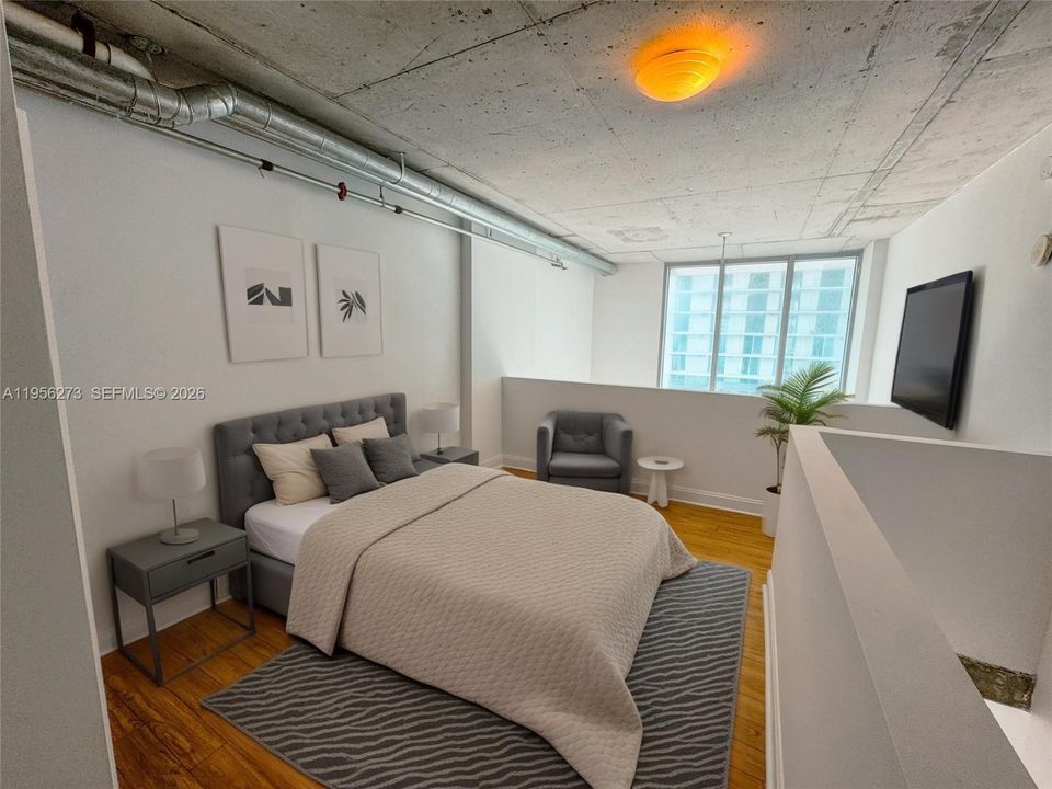 AI Staged- Second Bedroom