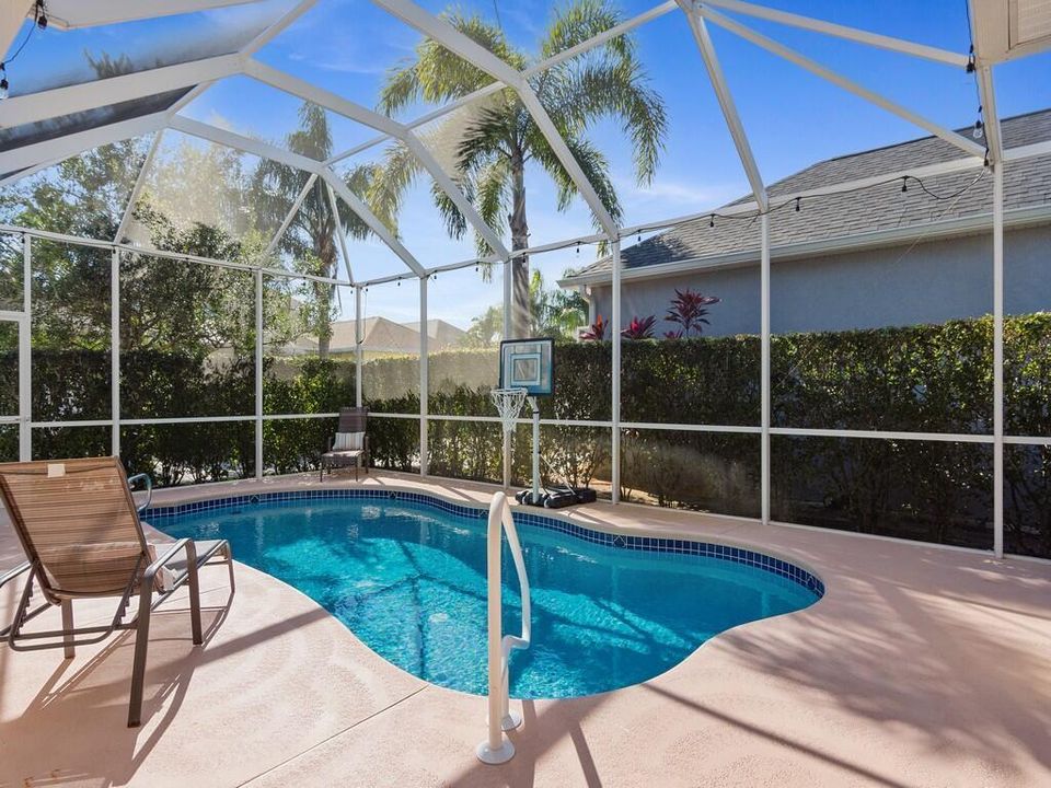 HEATED AND SCREENED POOL