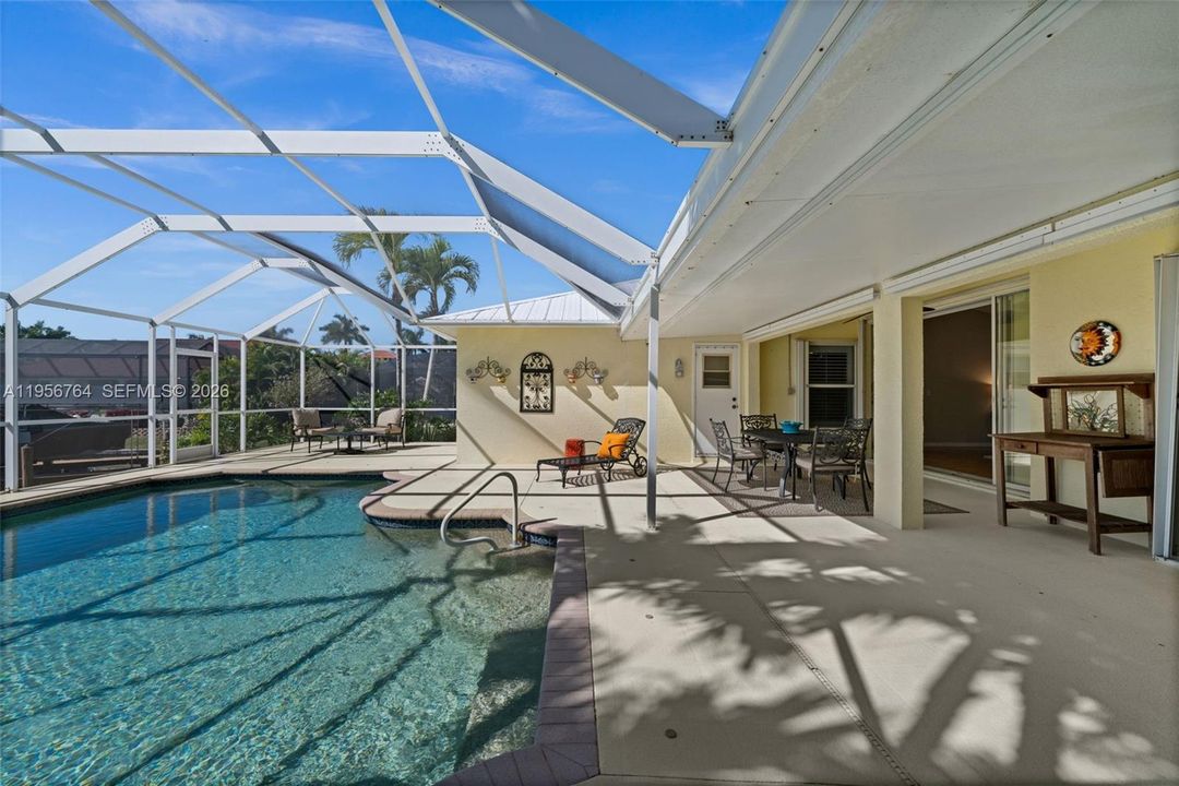 Relaxing outdoor living space