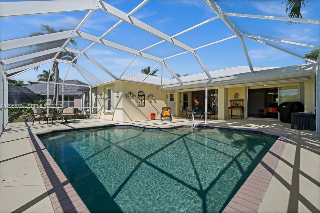 Enjoy the Southern exposure pool and patio!