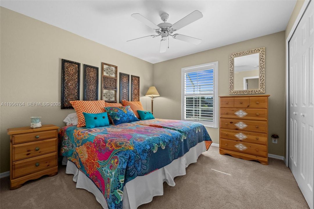 Guest bedroom with natural light