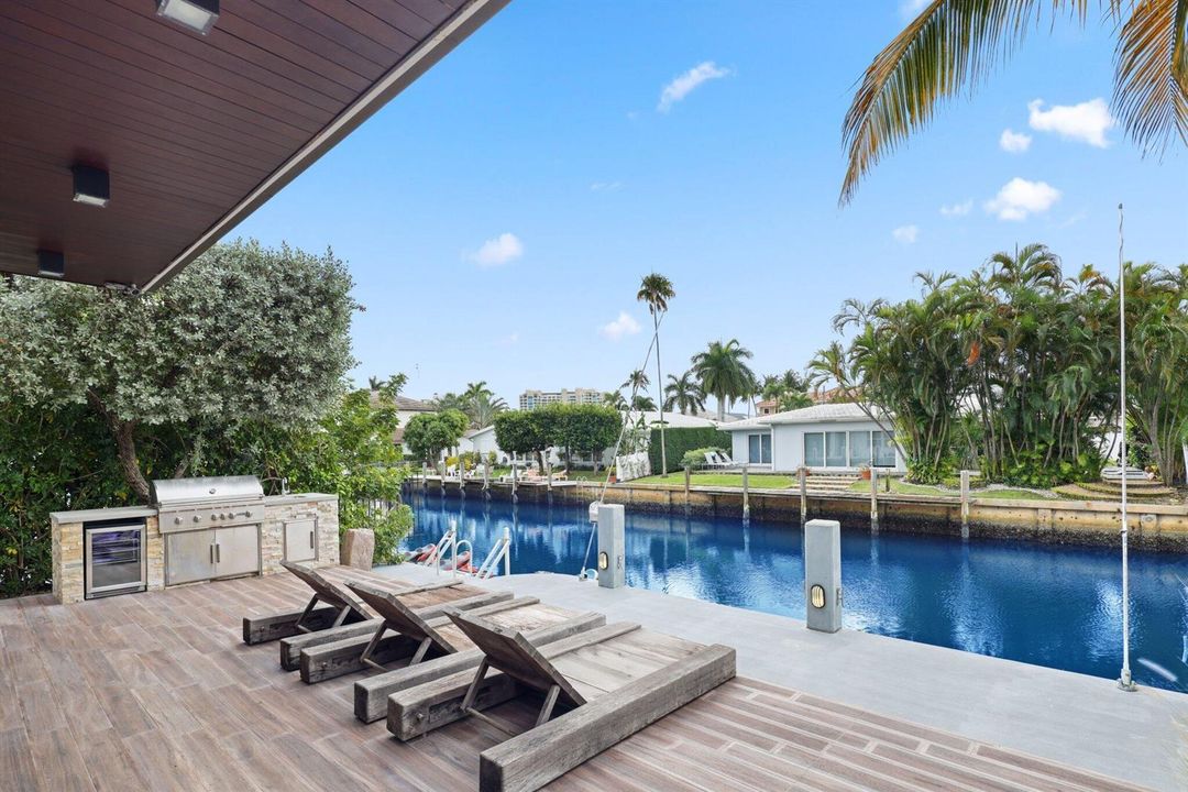 Poolside Waterfront View