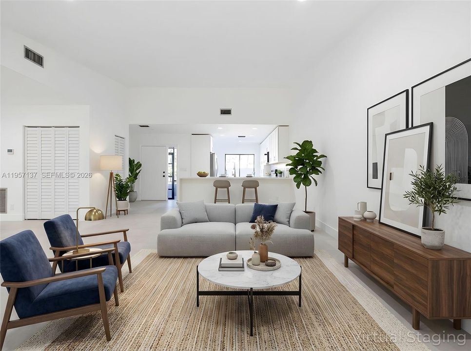 Pictures are virtually staged