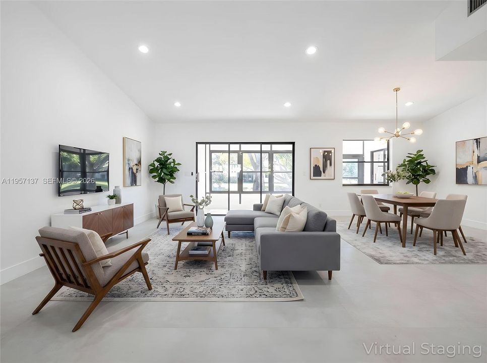 Pictures are virtually staged