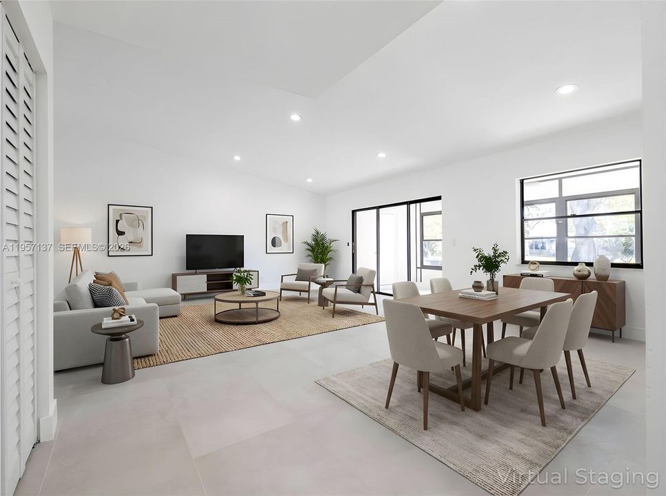 Pictures are virtually staged