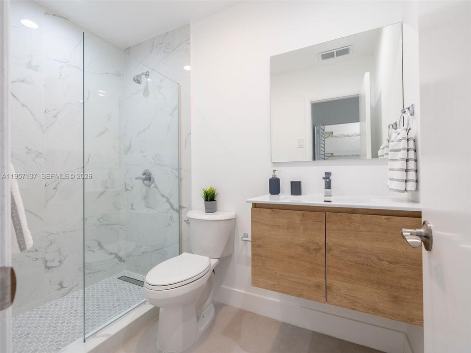 2nd bathroom, tastefully redone.