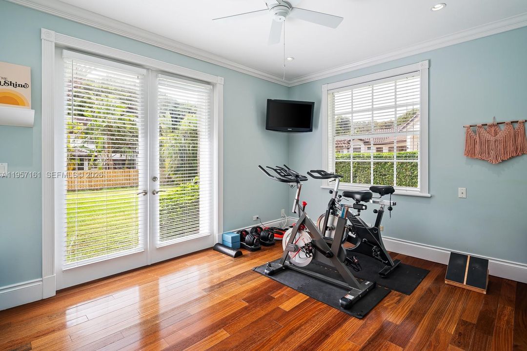 Currently used as exercise room