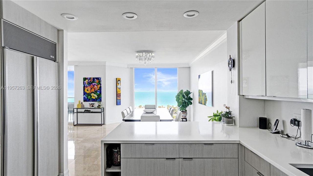 Kitchen staged.