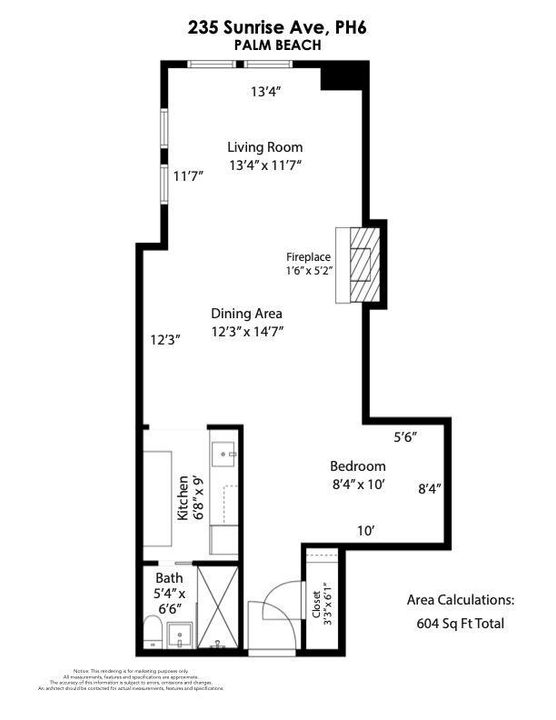235 Sunrise Ave, PH6 Floor Plan PDF