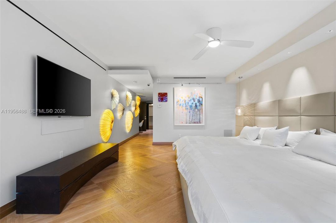 Primary Bedroom Staged