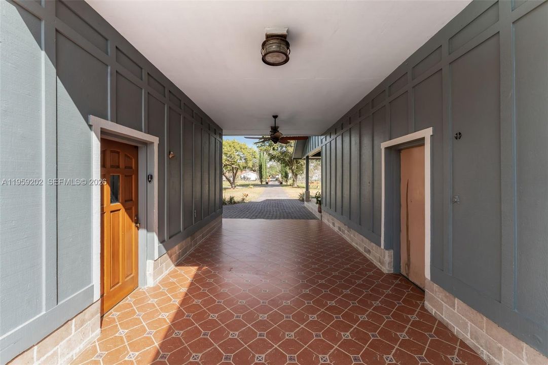 BREEZEWAY SEPERATING MAIN HOUSE N STUDIO