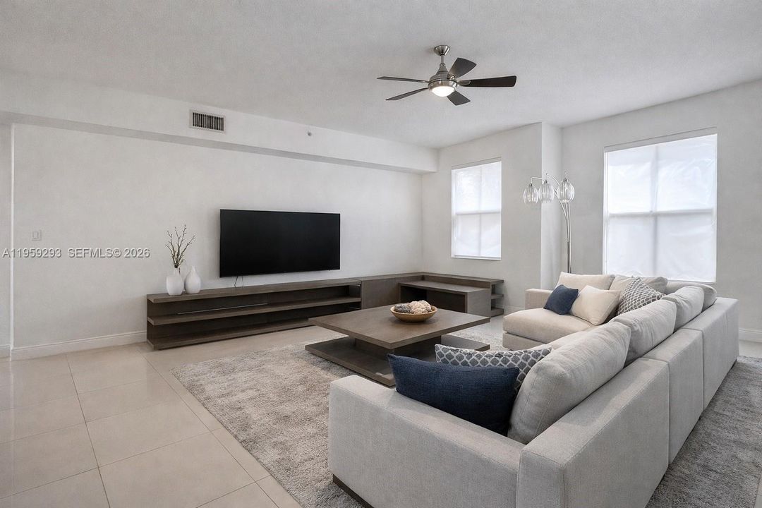 This image has been virtually staged to show the potential of the space. Actual property is unfurnished and may differ from what is shown.