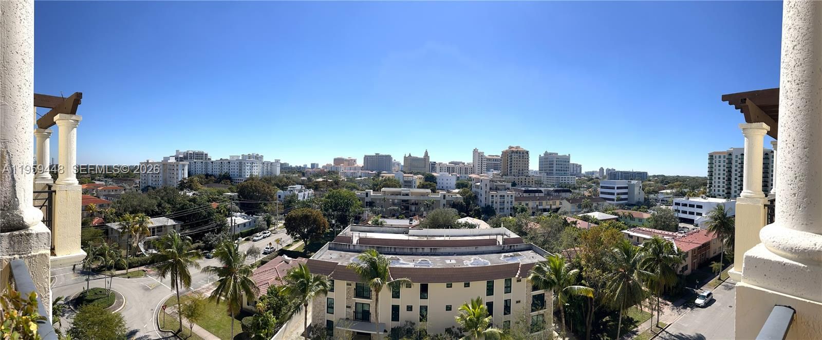 rooftop city view front building view