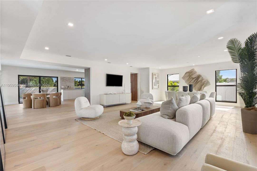 Living room and Dining area