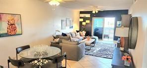 Combined living and dining areas