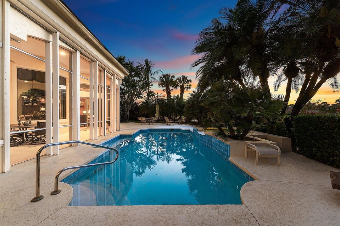 Pool Deck at Dusk