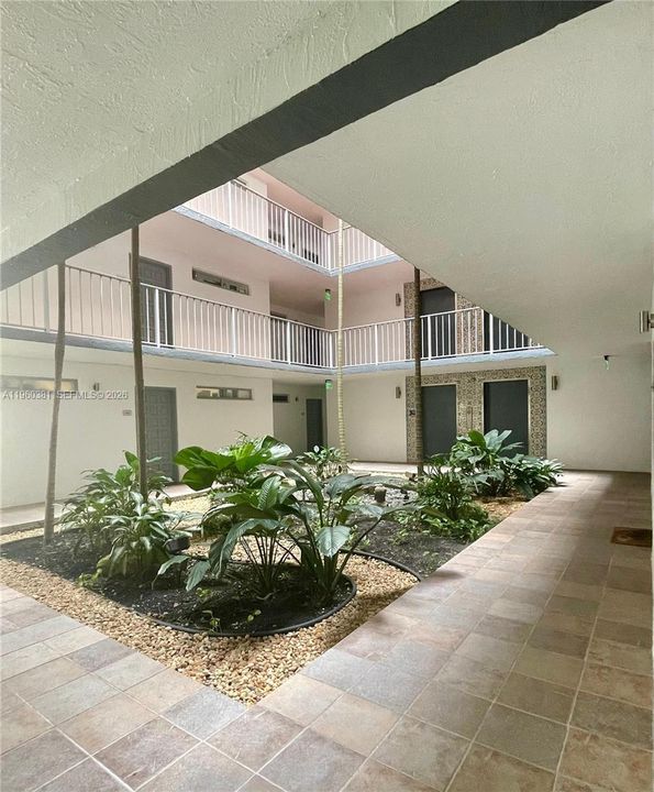Garden on 2nd floor of bldg D