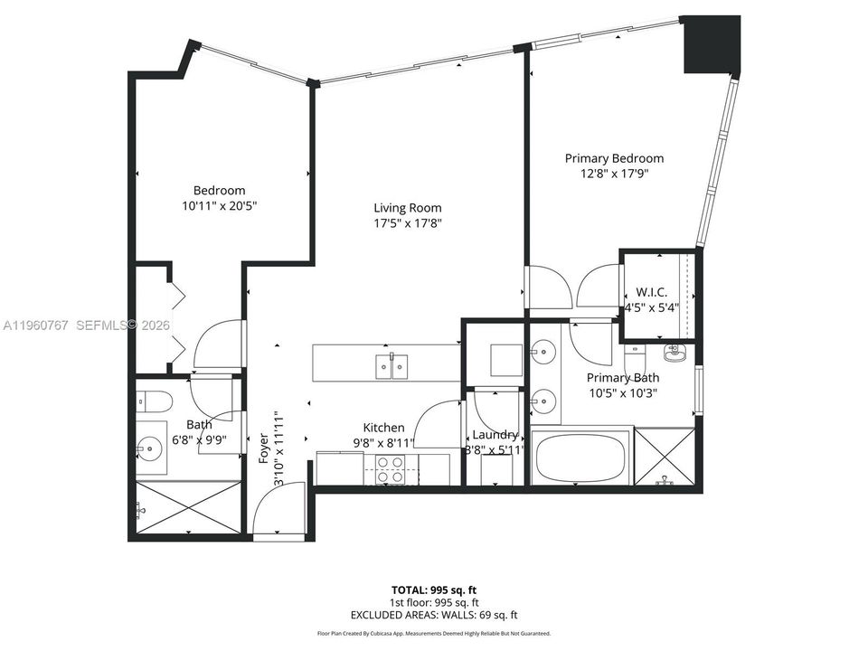 For Sale: $775,000 (2 beds, 2 baths, 1012 Square Feet)