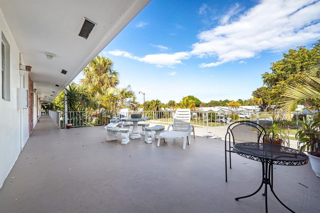 Second floor outdoor area