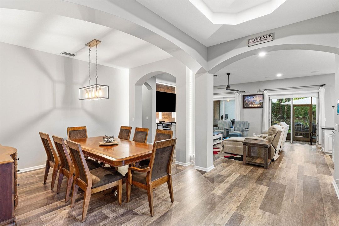 Transition to living space.