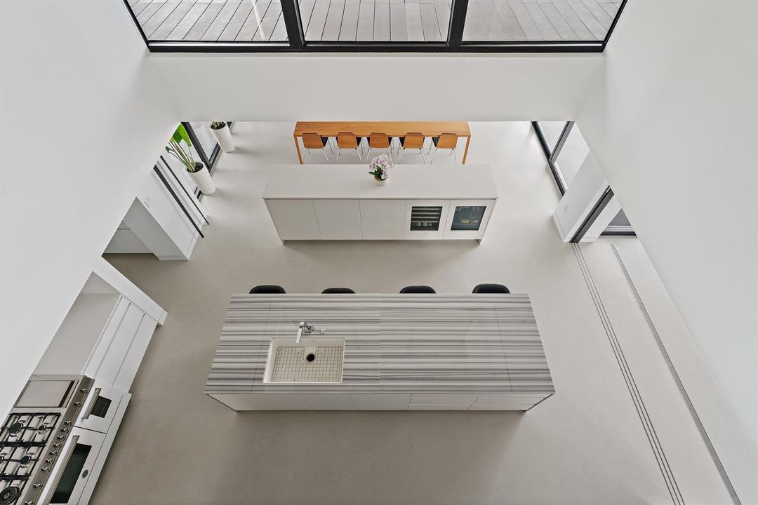 Overhead view of Kitchen