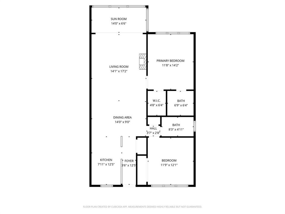 Split bedroom floor plan